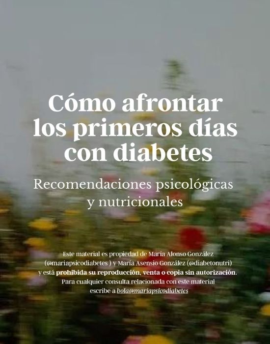 Cómo afrontar los primeros días con diabetes